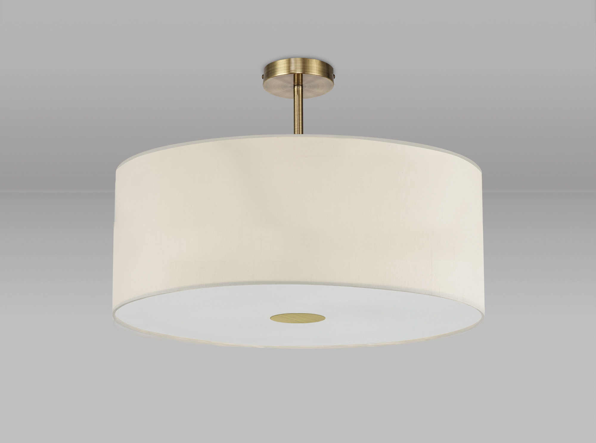 Dk Baymont Ab Iv Deco Baymont Cm Semi Flush Light Antique Brass